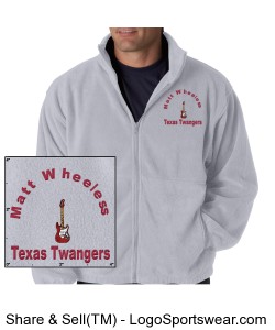 Texas Twangers Fleece Jacket Design Zoom